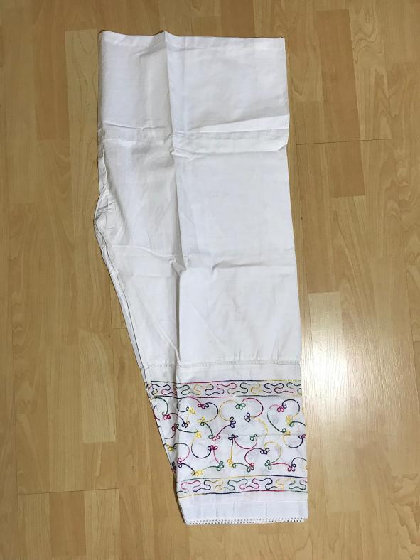White Comfortable  Cotton Pant Salwar XL