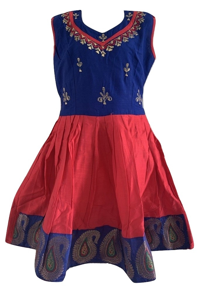 simple silk frock