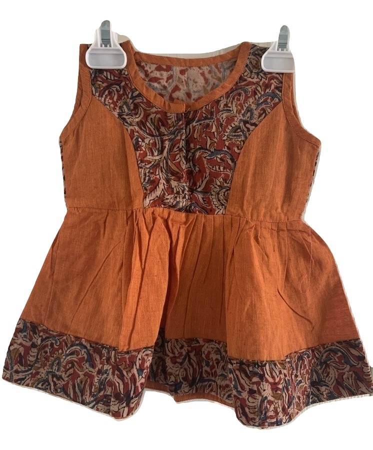 kalamkari baby frocks