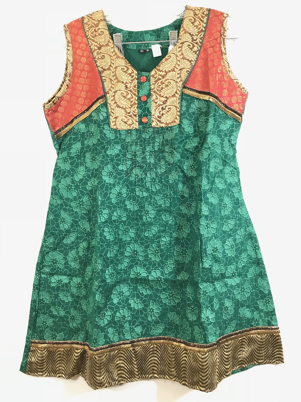 Gorgeous Green Party Wear Kurti Tunic for Women - S/M