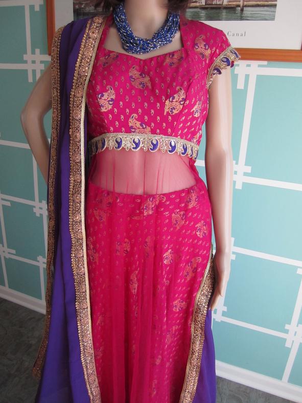 Designer Pink Pure Silk Banaras See through Lehenga Choli Set Designer Pink Pure Silk Banaras See through Lehenga Choli Set