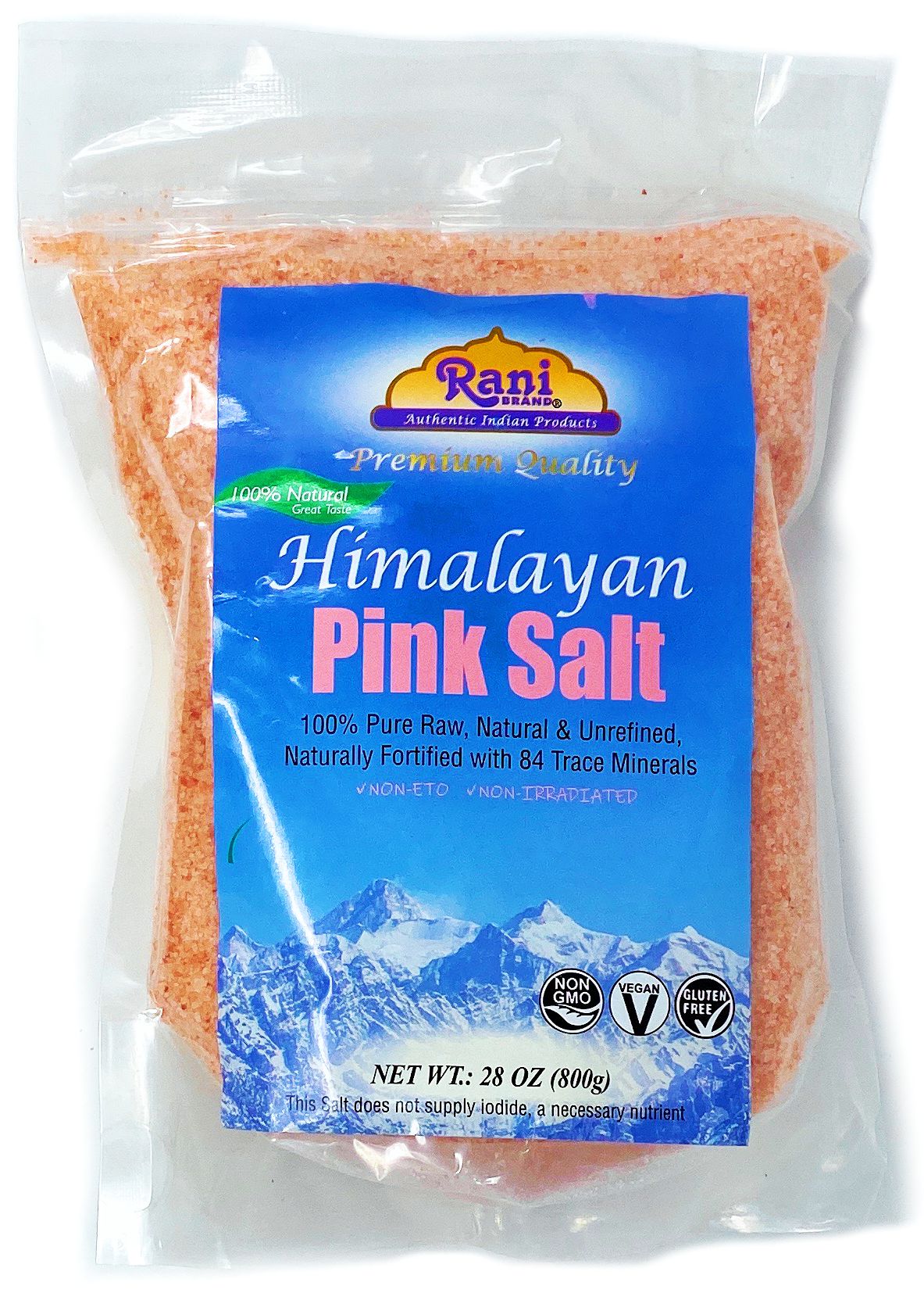 Rani Himalayan Pink Salt Coarse (84 Essential Trace Minerals) 800g