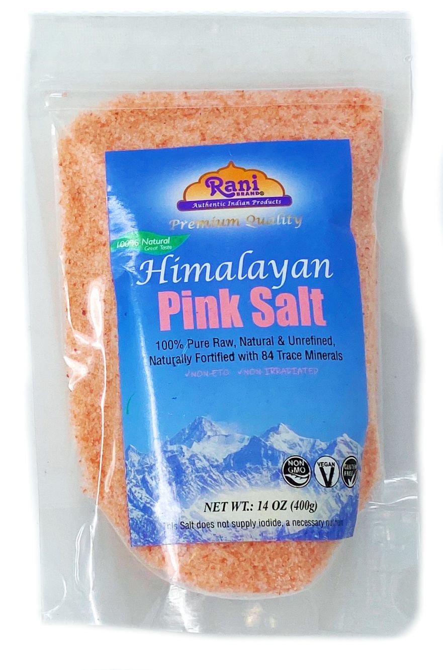 Rani Himalayan Pink Salt Coarse (84 Essential Trace Minerals) 400g (14oz) ~ All Natural | Vegan | Gluten Free Ingredients | NON-GMO Rani Himalayan Pink Salt Coarse (84 Essential Trace Minerals) 400g (14oz) ~ All Natural | Vegan | Gluten Free Ingredients | NON-GMO