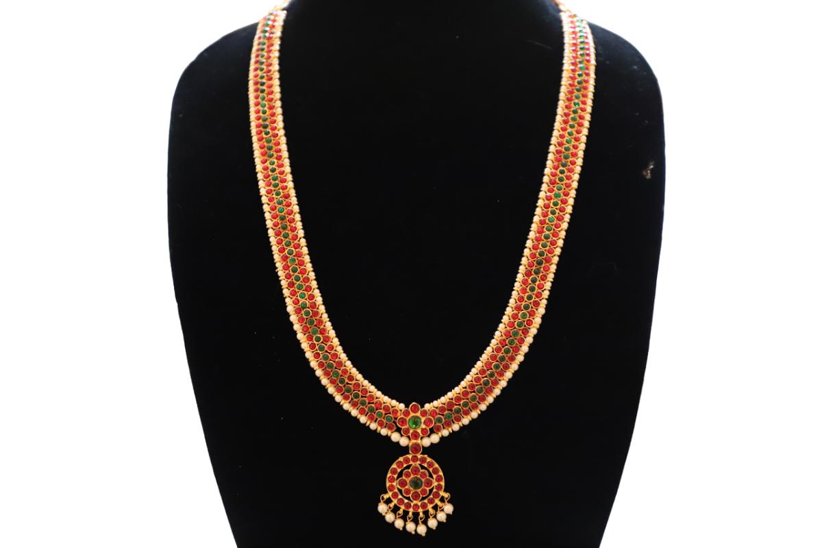 Temple Kemp Green Pearls Haram