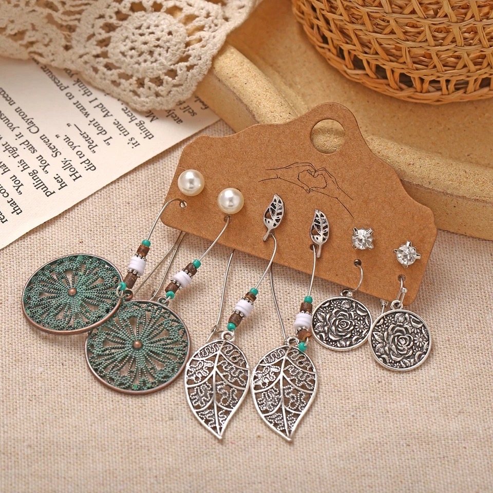 3 Pair Bohemian Earring Style 1
