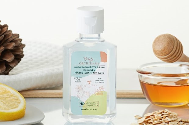 Orchid & Me Organic Moisturizing Hand Sanitizer pack of 2 (2fl oz each)