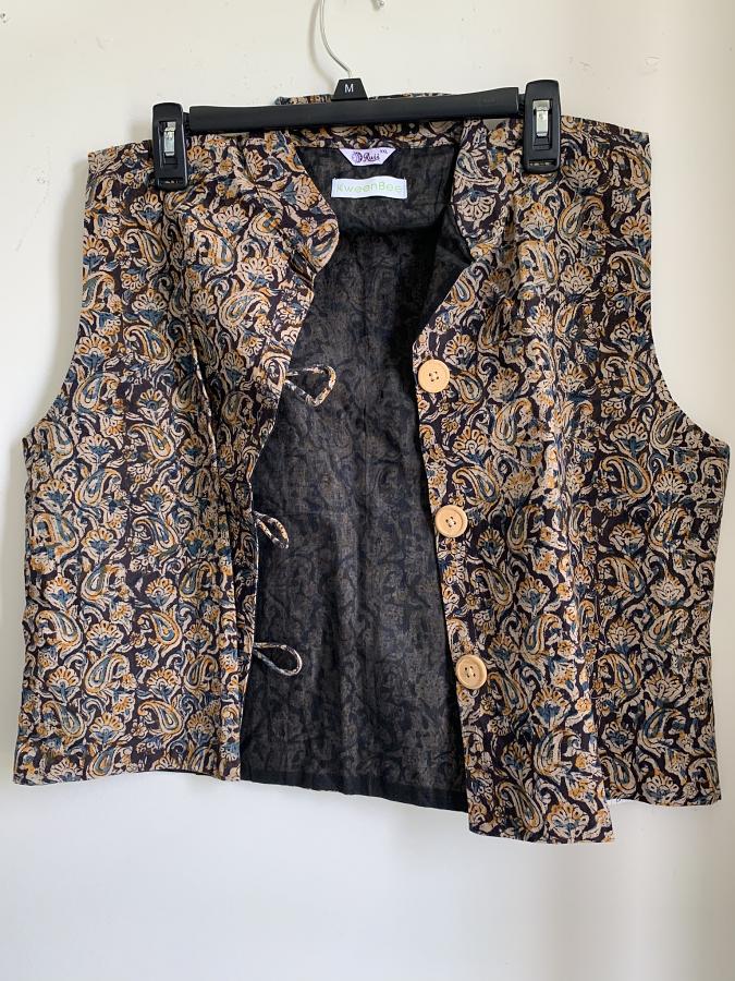 Mix and Match Kalamkari Waist Coat 
