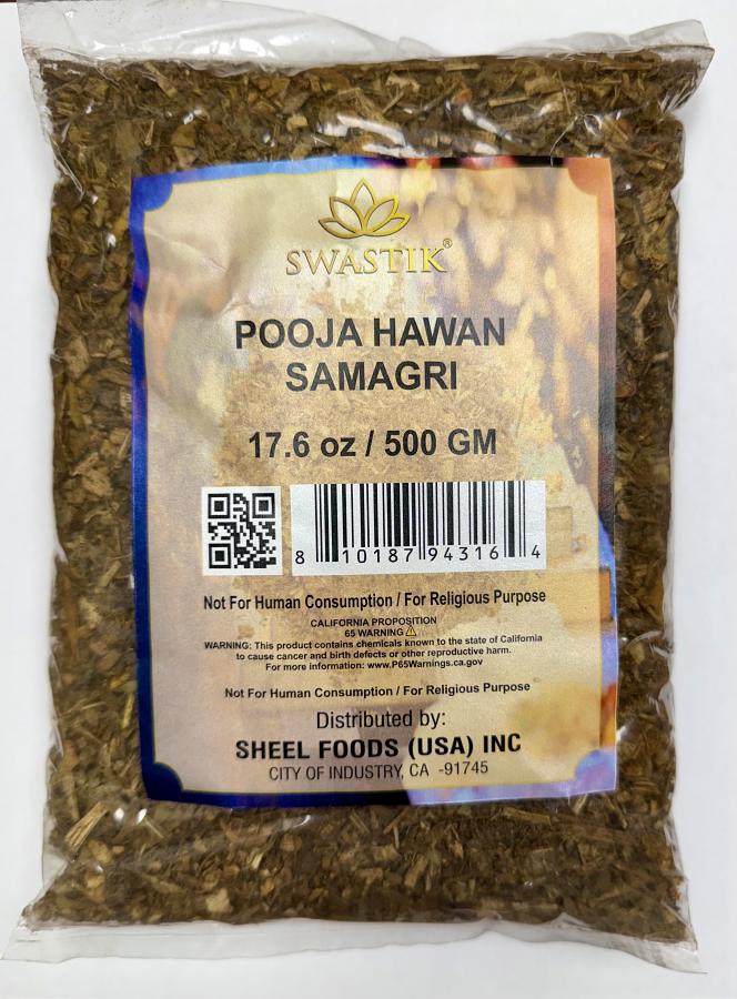 Swastik - Pooja Hawan Samagri Packets - Net Wt: 17.6 oz. (500g)