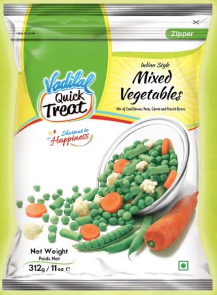 Vadilal Indian Style Mixed Vegetables - (312g / 11oz)