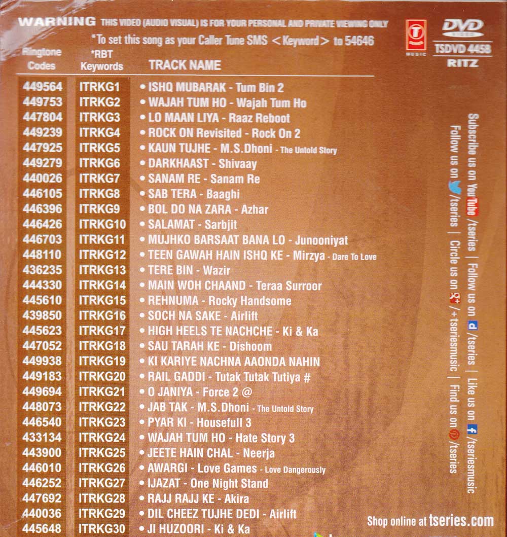 It S Rocking 16 Hindi Songs Dvd By Ghulshan Kumar Buy Online Desiclik Com Usa It S Rocking 16 Hindi Songs Dvd By Ghulshan Kumar Buy Online Desiclik Com Usa