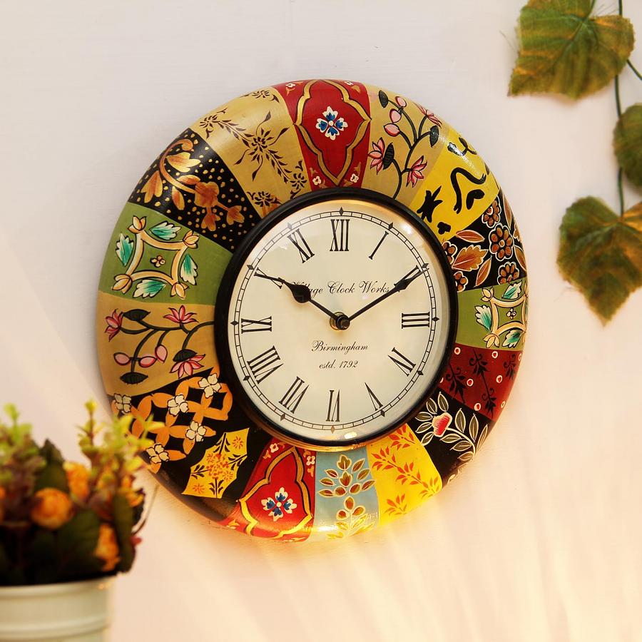Exclusive Design Multicolored Wall Clock for Gift or Home Decor Exclusive Design Multicolored Wall Clock for Gift or Home Decor