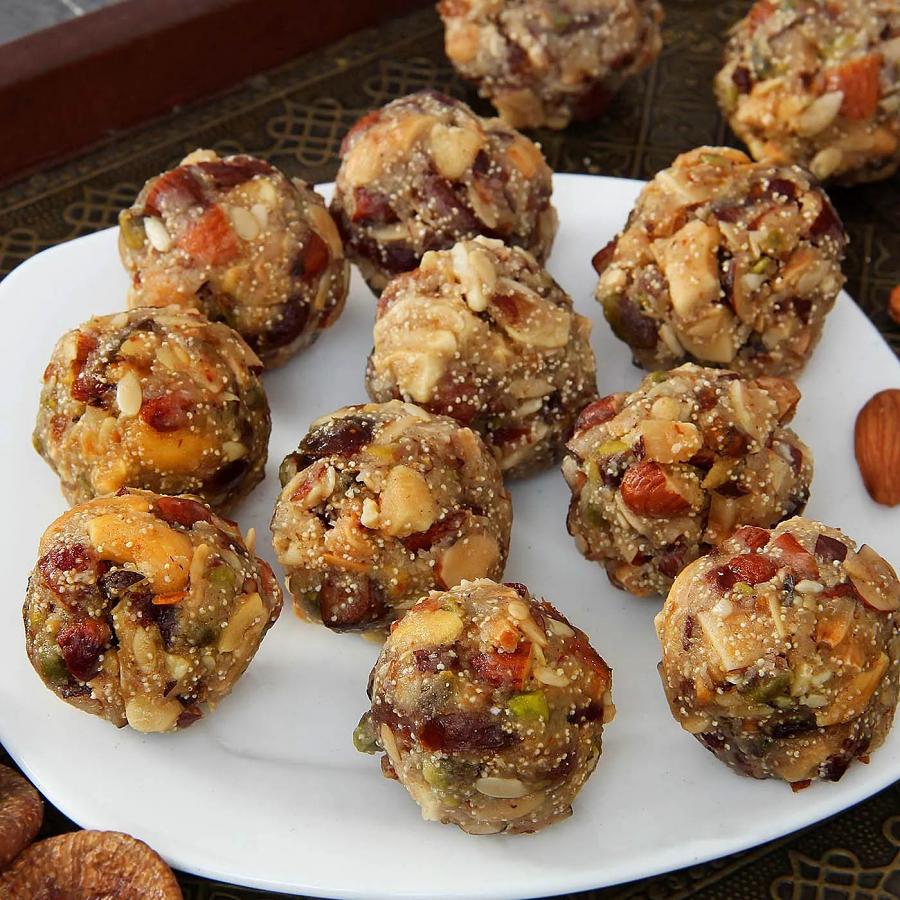 Special Dry Fruit Ladoos 12 Pcs