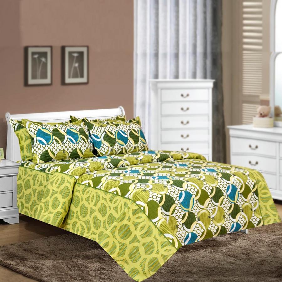 Flower Design Cotton Double Bedsheet with Pillow Covers 42335 Buy
