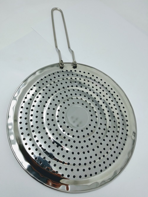 ZOOV Stainless Steel Papad Jali - Round Roti Chapati Grill & Toaster