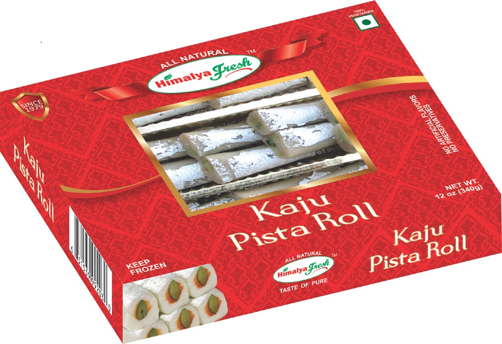 Kaju Pista Roll - Fresh & All Natural from Himalya Fresh 12oz Kaju Pista Roll - Fresh & All Natural from Himalya Fresh 12oz