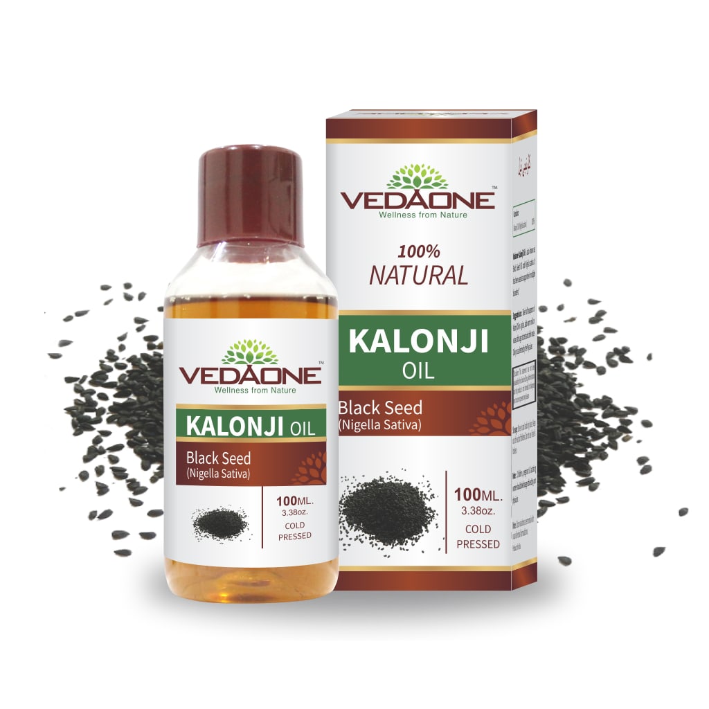 Vedaone Cold Pressed Natural Black Seed Oil Kalonji Nigella Sativa 100ml
