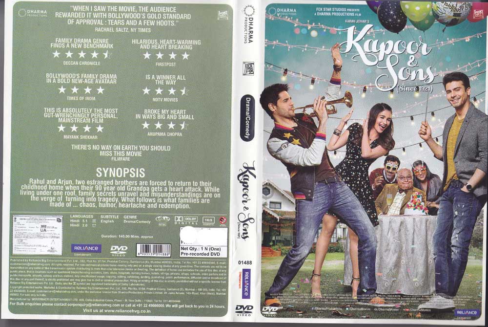 kapoor and sons with english subtitles kapoor and sons with english subtitles