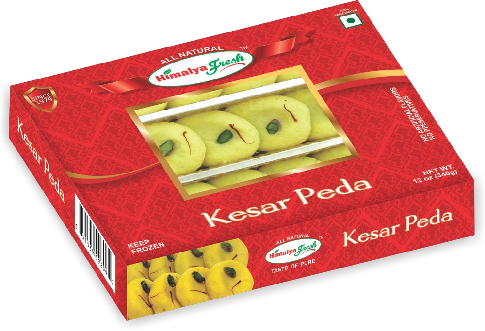 Kesar (Saffron) Peda - Delicious Indian Mithai from Himalya Fresh 12oz Kesar (Saffron) Peda - Delicious Indian Mithai from Himalya Fresh 12oz