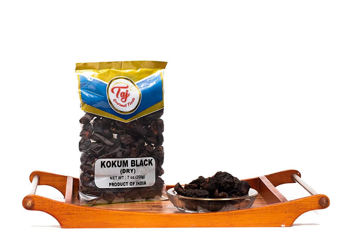 TAJ Premium Indian Black Kokum Dry (Wild Mangosteen), 7-Ounce
