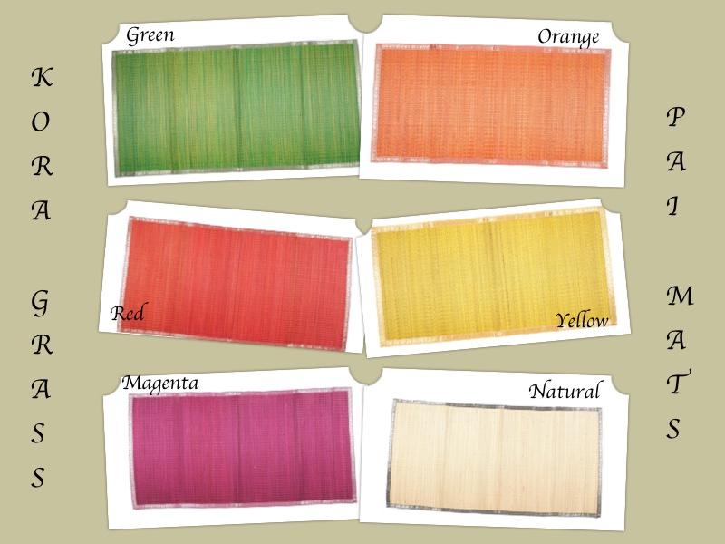 Handmade Eco-Friendly Kora Grass Decorative Floor Pai Mats Handmade Eco-Friendly Kora Grass Decorative Floor Pai Mats