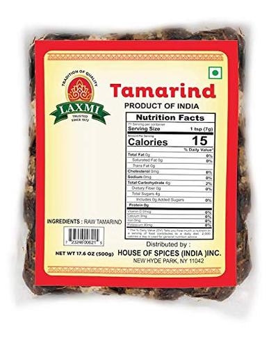 Laxmi Tamarind Traditional Indian Cooking Spice - 17.5oz (500g)	