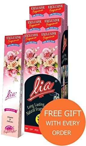 Cycle Brand Lia Premium Thick Incense Sticks Prime Rose Agarbatti 240 Stick Cycle Brand Lia Premium Thick Incense Sticks Prime Rose Agarbatti 240 Stick