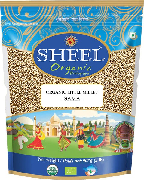 Organic Little Millet - Sama ~ Raw / Natural ~Vegan ~Unpolished (2 Lb/ 907g