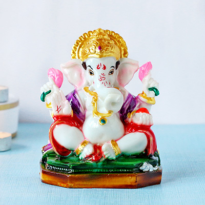 Multicolored Ganesh Idol