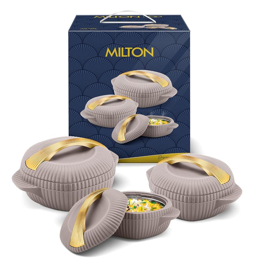 MILTON Casserole Oyster Regular Gift Set 3 Pcs Set Hotpot Pink MILTON Casserole Oyster Regular Gift Set 3 Pcs Set Hotpot Pink