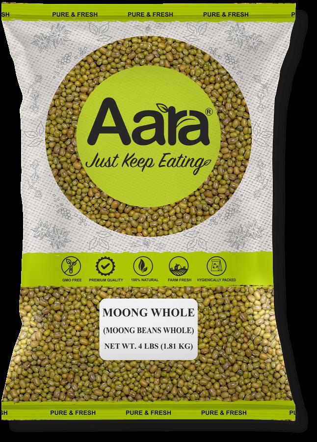 Wholesale Aara Moong Whole (Green Gram) - 4 lb - 10 Pack (1 Case) Wholesale Aara Moong Whole (Green Gram) - 4 lb - 10 Pack (1 Case)