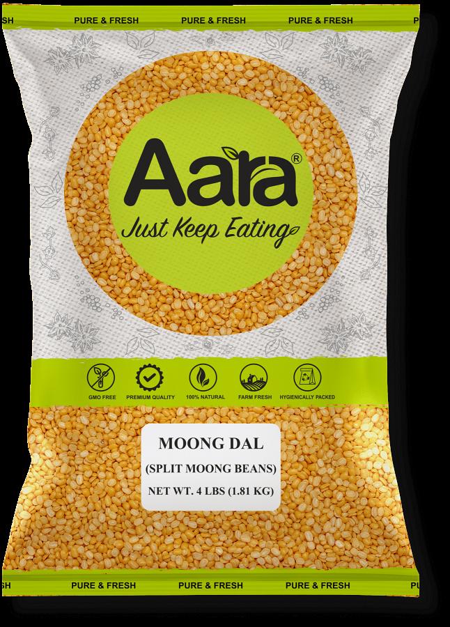 40 Lbs Wholesale Aara Yellow Moong Dal - 4 lbs - 10 Pack (1 Case) 40 Lbs Wholesale Aara Yellow Moong Dal - 4 lbs - 10 Pack (1 Case)