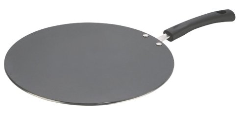 Vinod MT30 Nonstick Flat Multi Tawa 30cm, 12-Inch, Black