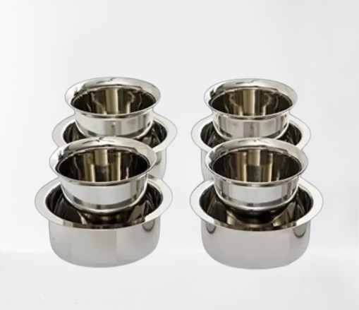 Stainless Steel Dabra Vati – South Indian Coffee Set - 4 Sets