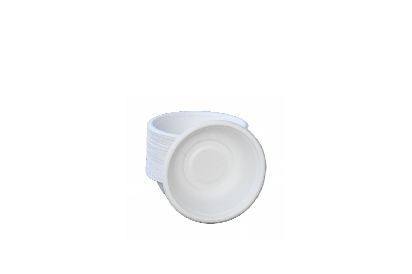 Eco-Friendly 12 oz Round Regular Katori Biodegradable White Bowl - 200 Pack Eco-Friendly 12 oz Round Regular Katori Biodegradable White Bowl - 200 Pack