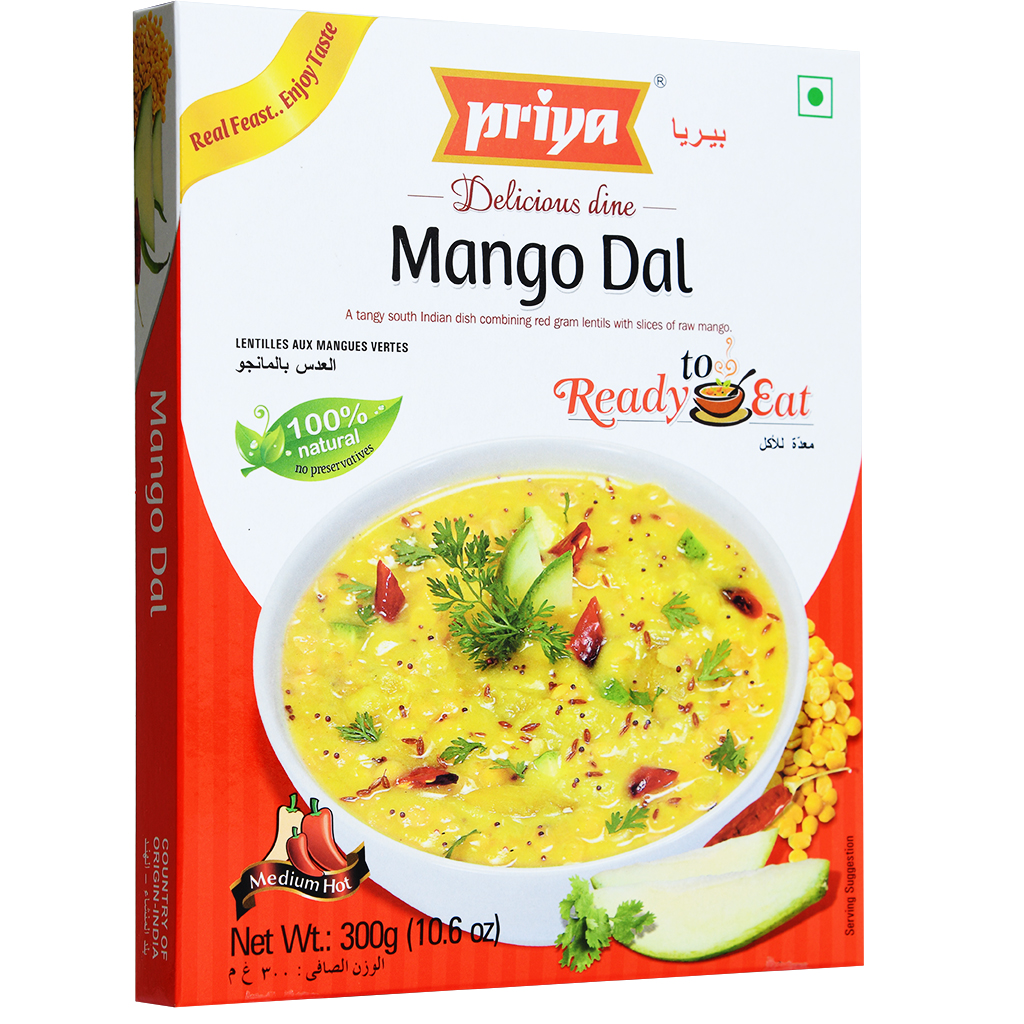 Priya Heat & Eat Mango Dal - 300Gm (10.6oz)