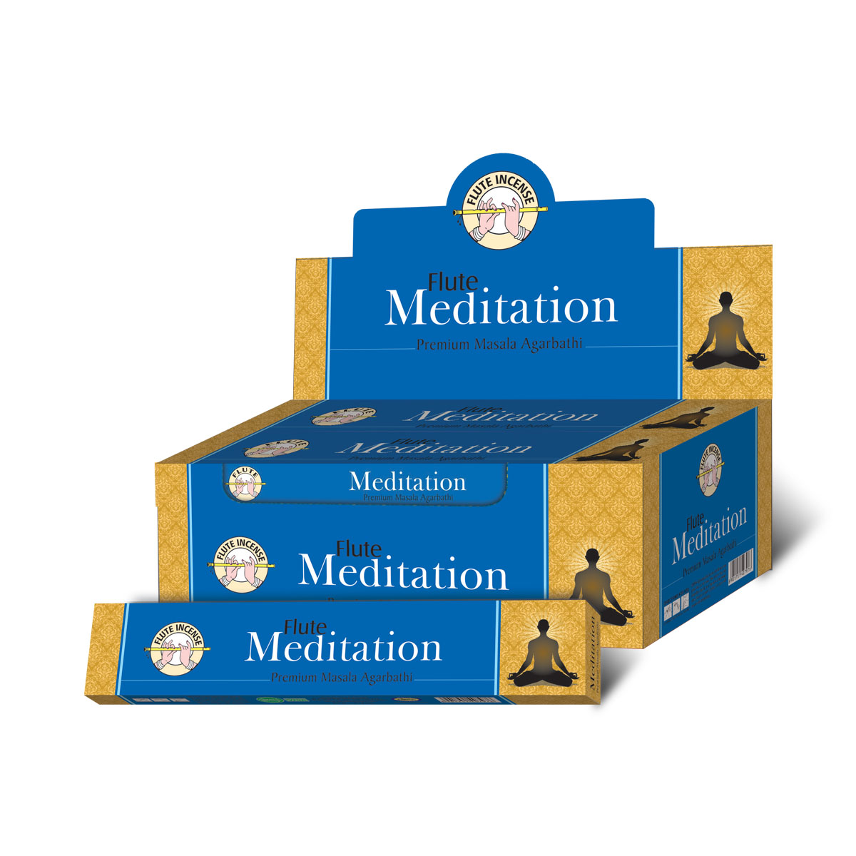 Flute Brand Premium Masala - Meditation - 15 Grams/Pack - 12 Packs/Box Flute Brand Premium Masala - Meditation - 15 Grams/Pack - 12 Packs/Box
