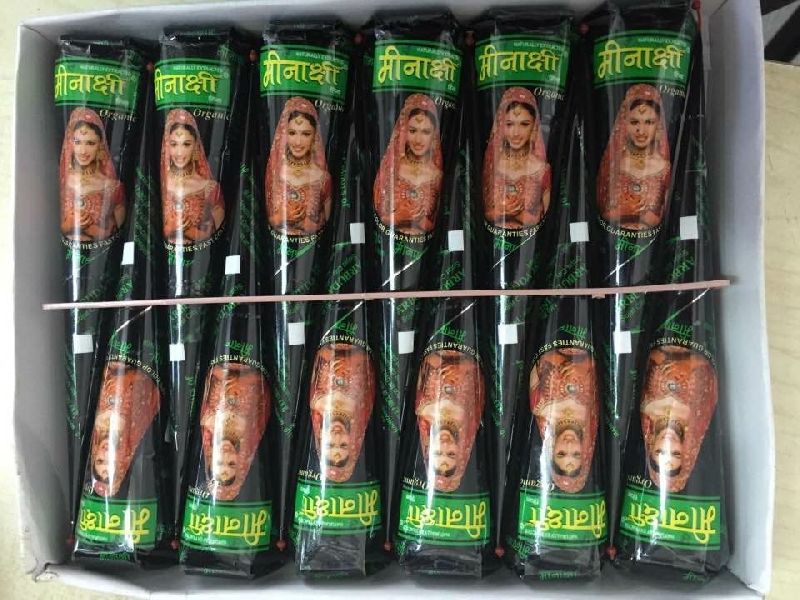 Meenakshi Organic Henna Black Tube Tattoo Paste Ready To Apply