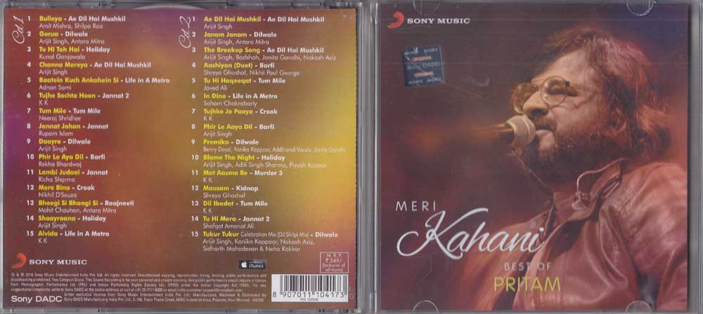 Meri Kahani Best Of Pritam Hindi Audio (A Set Of 2 CD's)