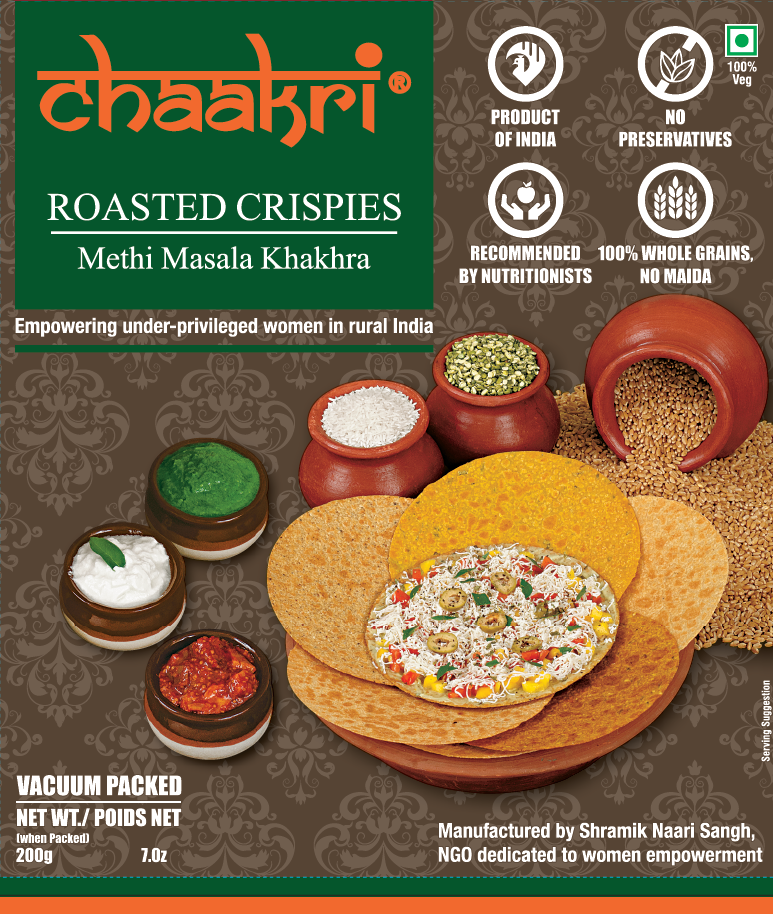 Chaakri Roasted Crispies Methi Masala Khakhra 200gm