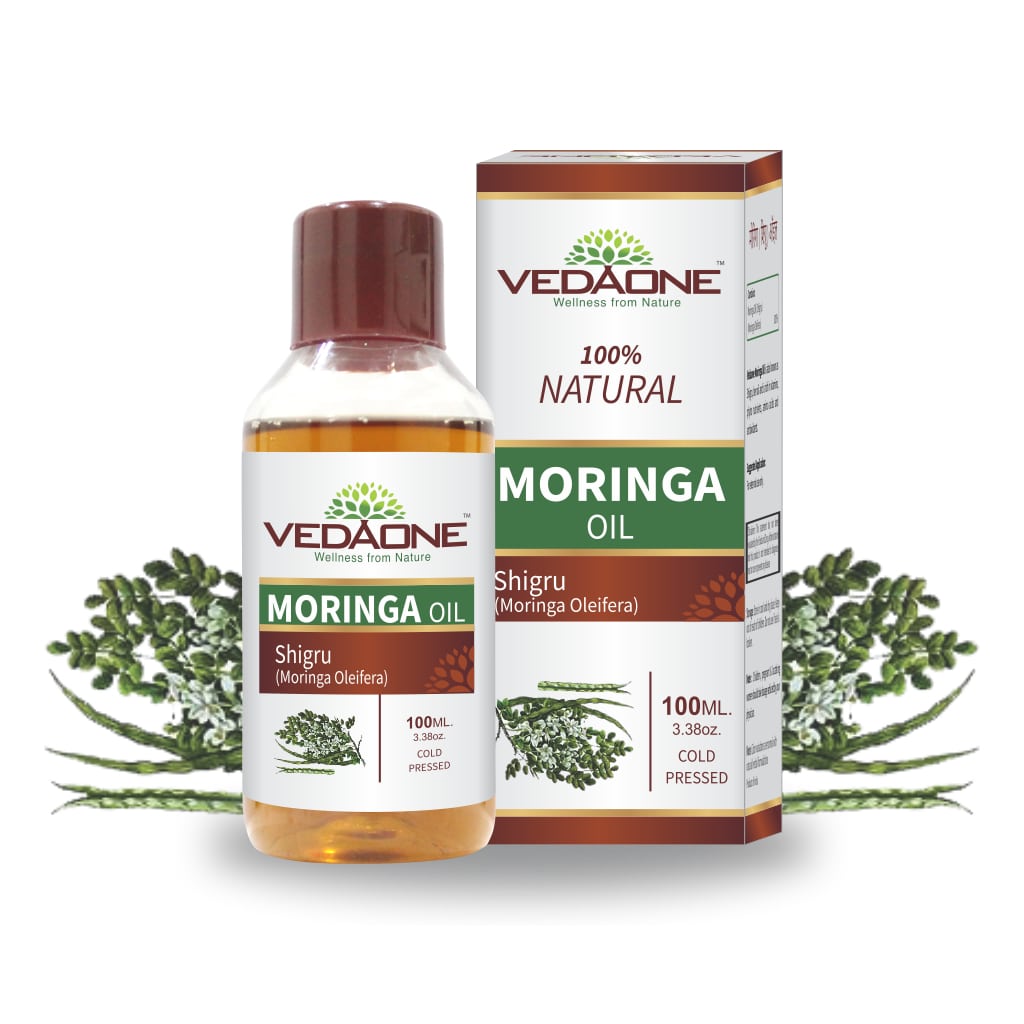 Vedaone Cold Pressed Moringa Shigru Oil 100Ml Moringa Oleifera