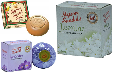 MYSORE Soaps 3 pack Combo 150gms Each (Sandal, Lavender, Jasmine )