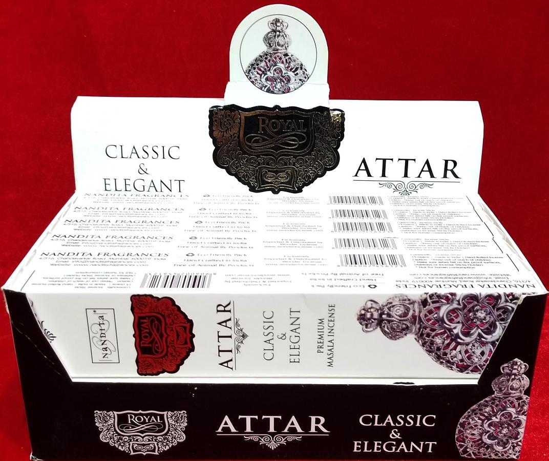 Details about   Nandita Royal Attar Incense Sticks 3 X 50 Grams Agarbatti Fragrance Pack Scent 
