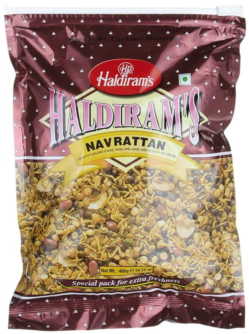 Haldiram's Navrattan (Hot & Spicy Blend of Savoury Noodles, etc)2lbs,1kg