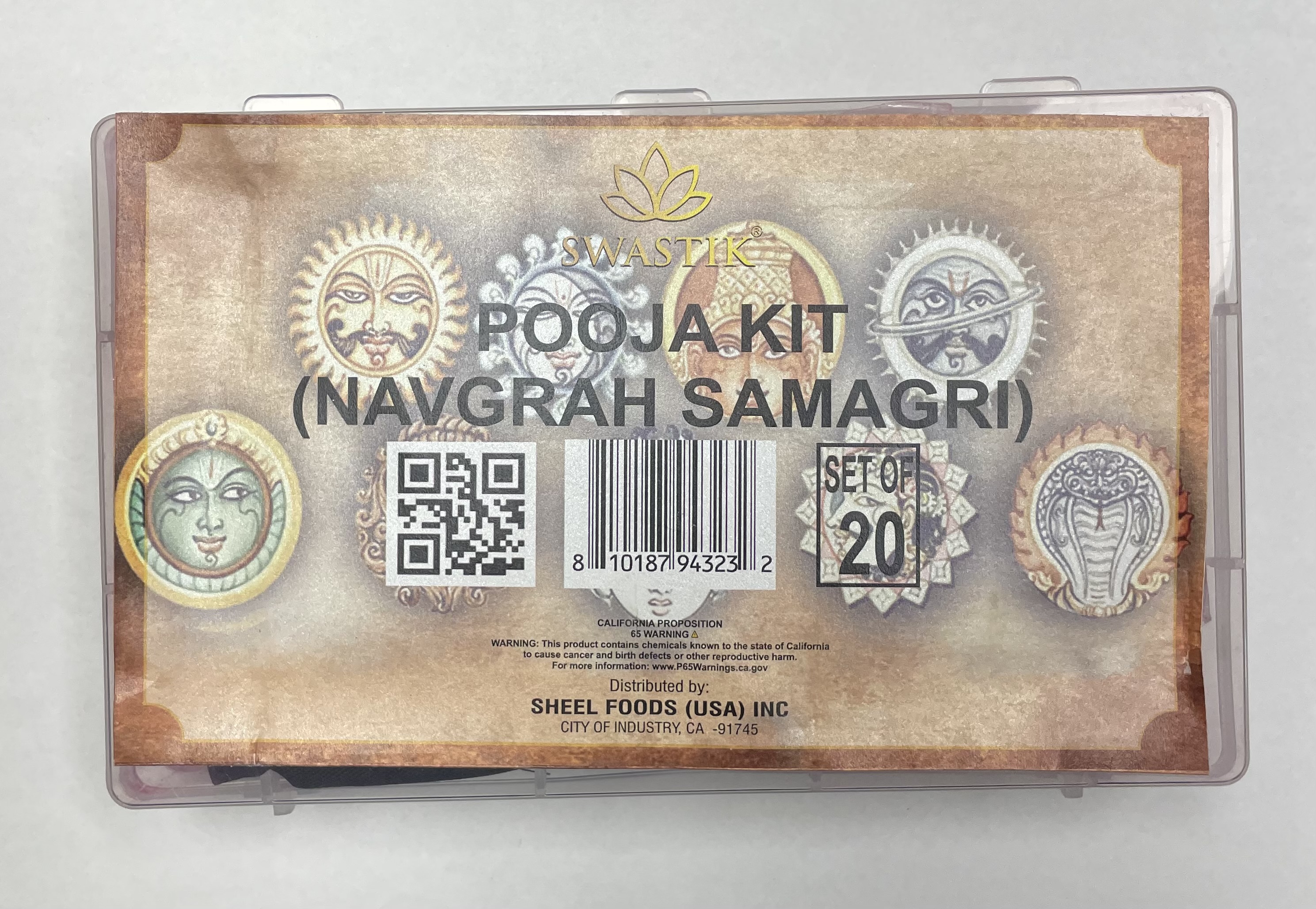 Swastik - Pooja Kit Navgrah Samagri- Net Wt: 9.17 oz. (260gm)