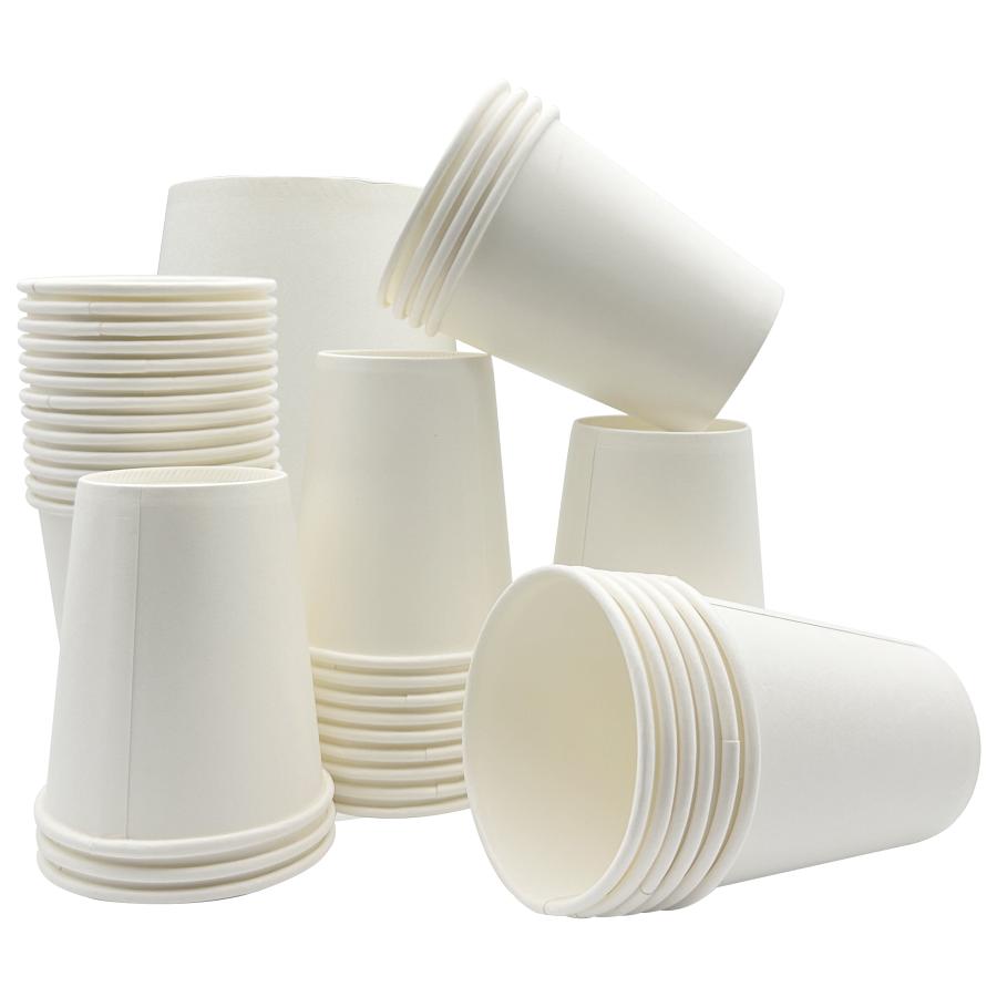Three Leaf 12 Oz. Paper Single Wall Cups, (White) 1000 Ct. (20 Packs Of 50)