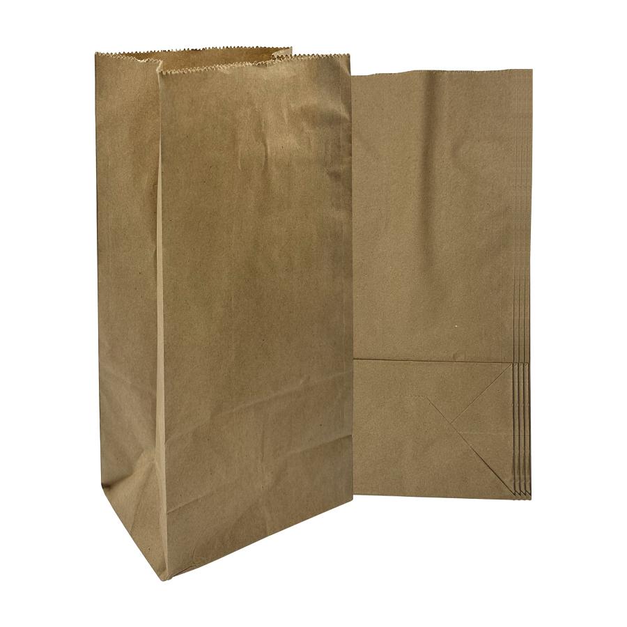 Three Leaf #4 Paper Bag - Kraft (5.24 X 3.4 X 10.91), 2000 Ct. (20 Packs Of 100)