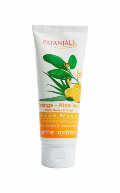 Patanjali Face Wash 60Gm Orange Aloe Vera