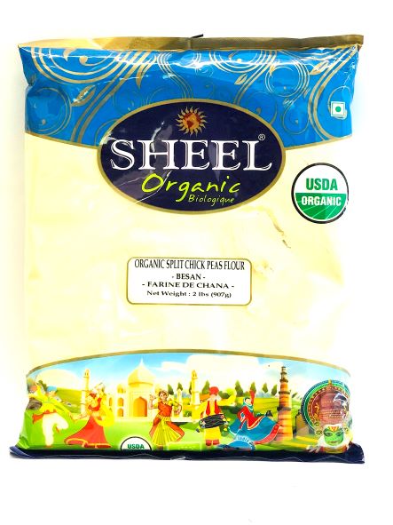 Sheel Organic Besan - Split Chick Peas Flour (2 Lbs)