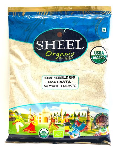 Sheel Organic Finger Millet Flour - Ragi Atta (2 Lbs)