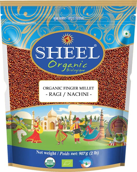 Organic Finger Millet - Ragi Whole ~ Nachni ~ Raw / Natural ~ Vegan ~ 2 Lb Organic Finger Millet - Ragi Whole ~ Nachni ~ Raw / Natural ~ Vegan ~ 2 Lb